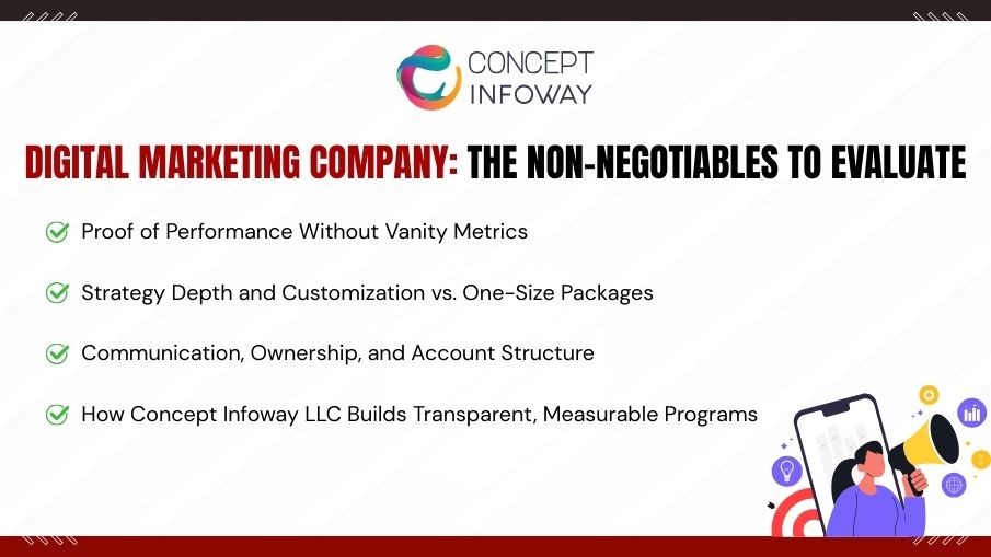 Digital Marketing Company The Non-Negotiables to Evaluate