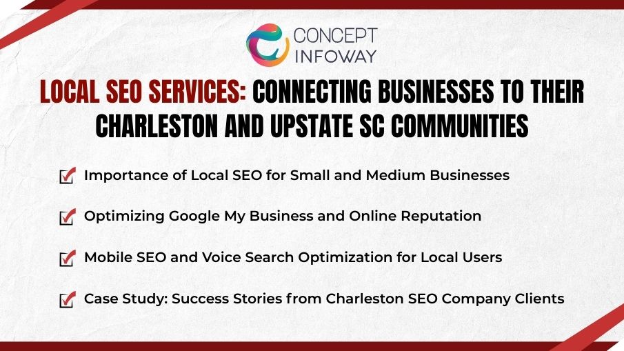 Local SEO Services Connecting Businesses to Their Charleston and Upstate SC