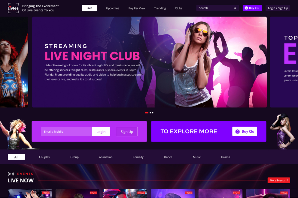 Livles Streaming - Concept Infoway LLC