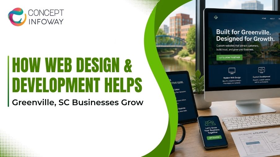 How Web Design and Development Helps Greenville, SC Businesses Grow - Concept Infoway LLC